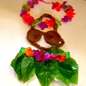 3/$20 EUC RUBIE’S HULA GIRL Pet / dog / cat Hallowe’en Costume!!!! Size Medium